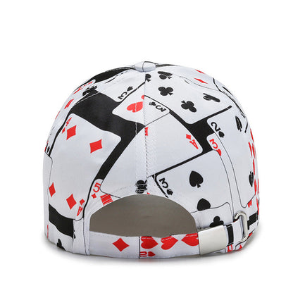 Trendy Poker Chain Letter Element Baseball Cap Summer Autumn Unisex Hip Hop Snapback Hat q252