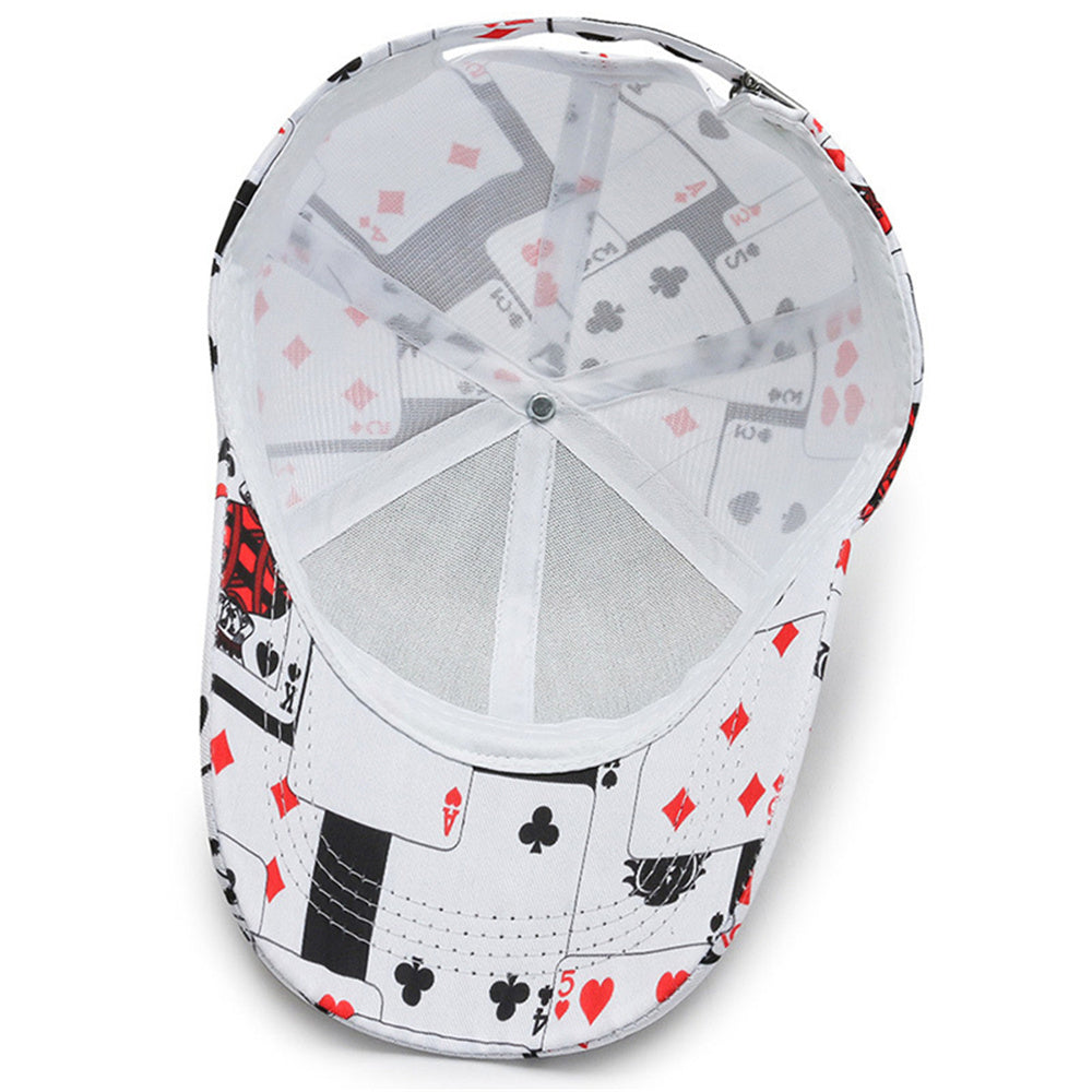 Trendy Poker Chain Letter Element Baseball Cap Summer Autumn Unisex Hip Hop Snapback Hat q252