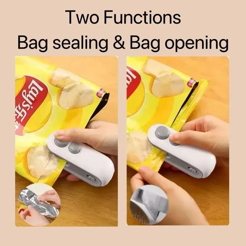 Mini Sealing Machine USB Rechargeable Heat Sealer For Plastic Food Storage Bags Handheld Food Seale 2