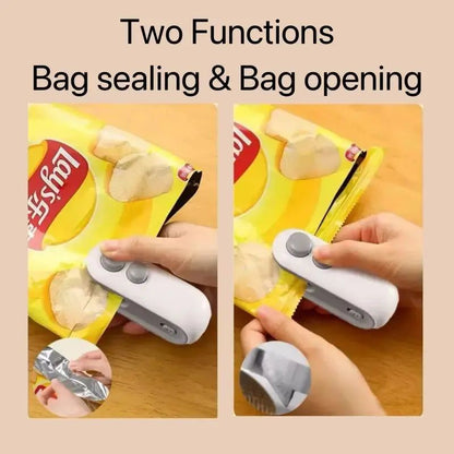 Mini Sealing Machine USB Rechargeable Heat Sealer For Plastic Food Storage Bags Handheld Food Seale 2