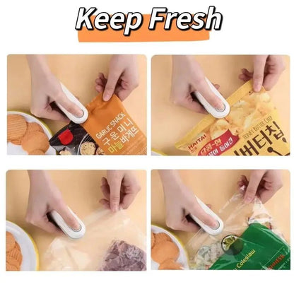 Mini Sealing Machine USB Rechargeable Heat Sealer For Plastic Food Storage Bags Handheld Food Seale 3