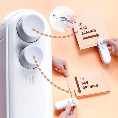 Mini Sealing Machine USB Rechargeable Heat Sealer For Plastic Food Storage Bags Handheld Food Seale 1