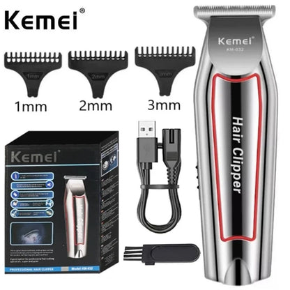 Kemei Electric Beard & Hair Trimmer for Men, Professional Hair Clipper, Grooming Kit & Haircut Machine