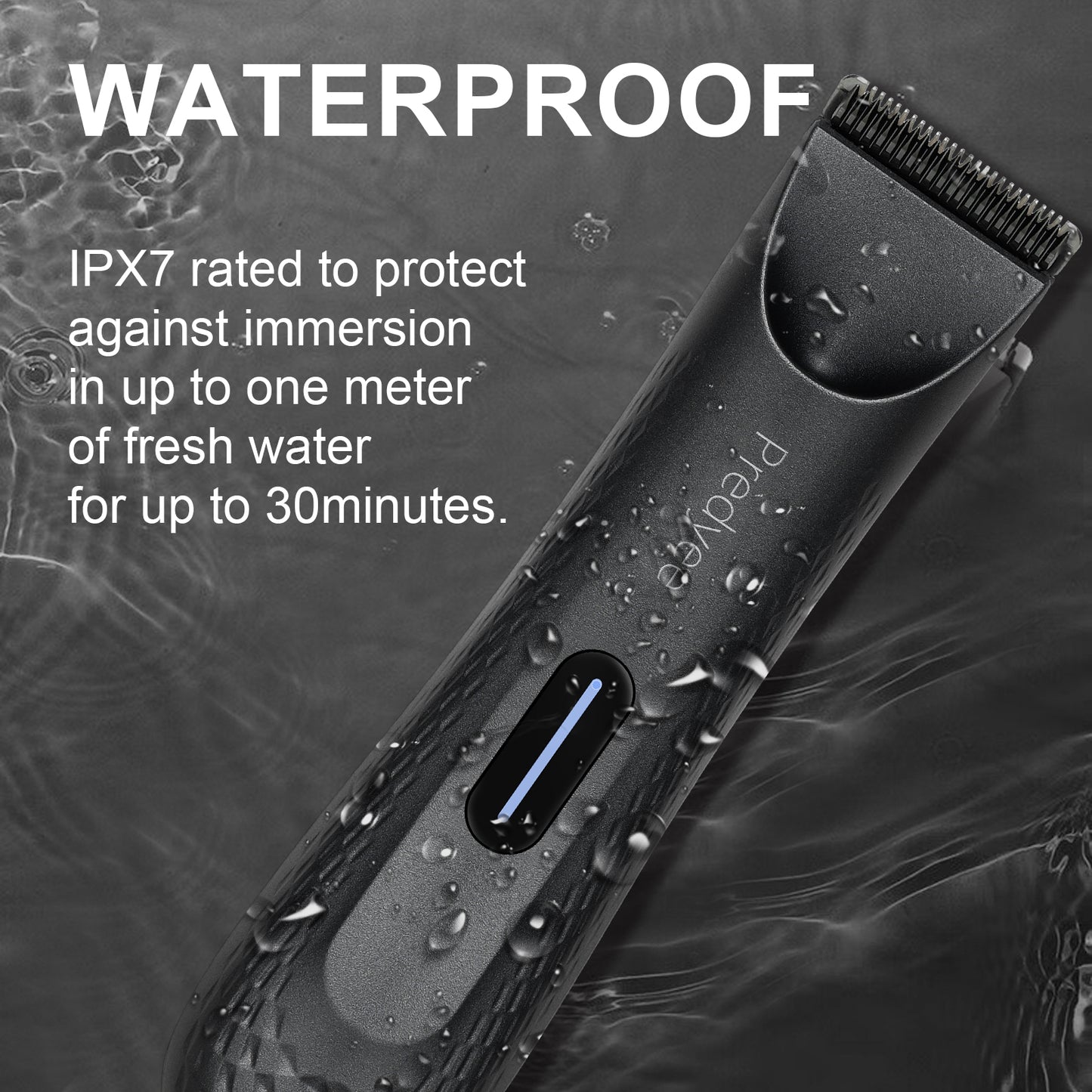 Electric Groin Hair Trimmer For Men Waterproof Body Groomer With Replaceable Ceramic Blades PubicCh 3