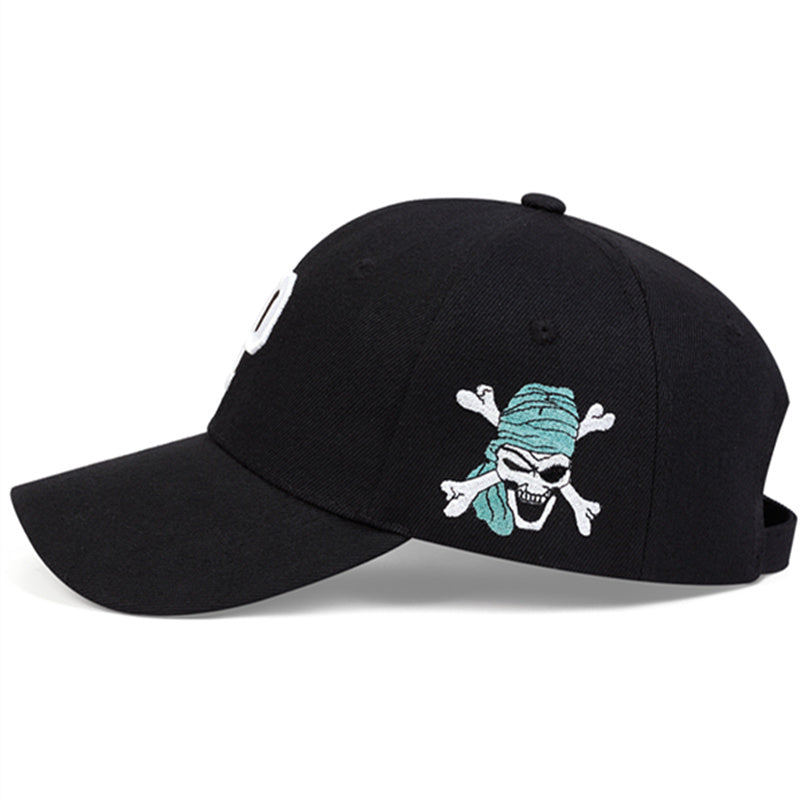 Unisex P Letter Pirate Baseball Cap Cotton Snapback Hat for Men  Women Hip Hop Trucker Design