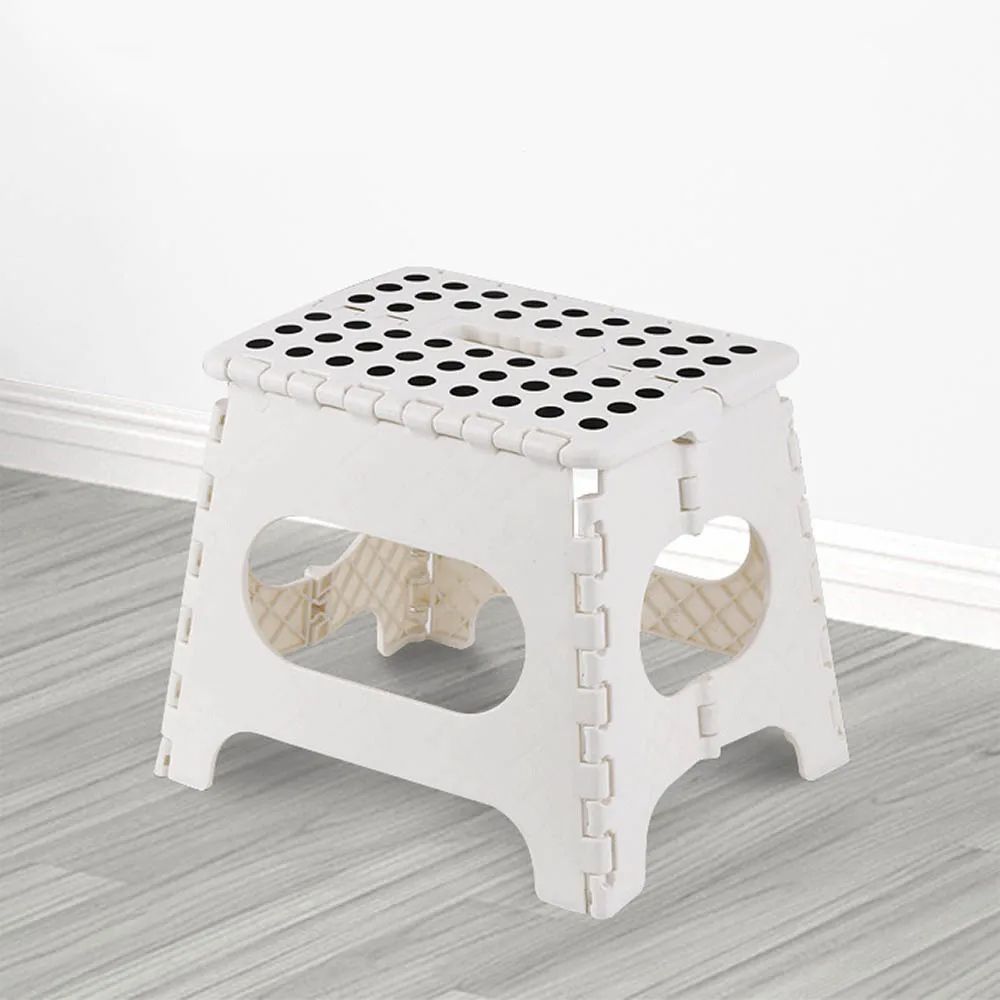 Folding Step Stool Portable Lightweight Plastic Step Up For Adults  Kids  Ideal For Kitchen Bathroo 1