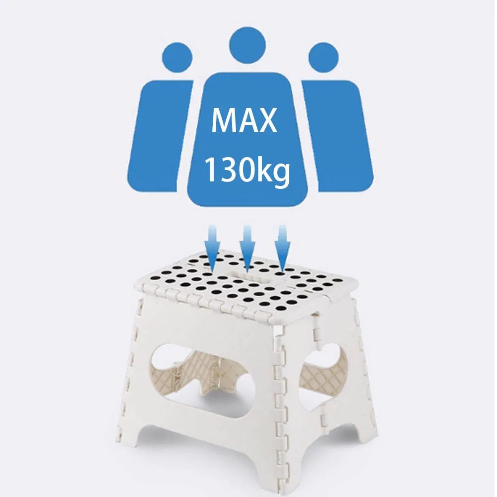 Folding Step Stool Portable Lightweight Plastic Step Up For Adults  Kids  Ideal For Kitchen Bathroo 2