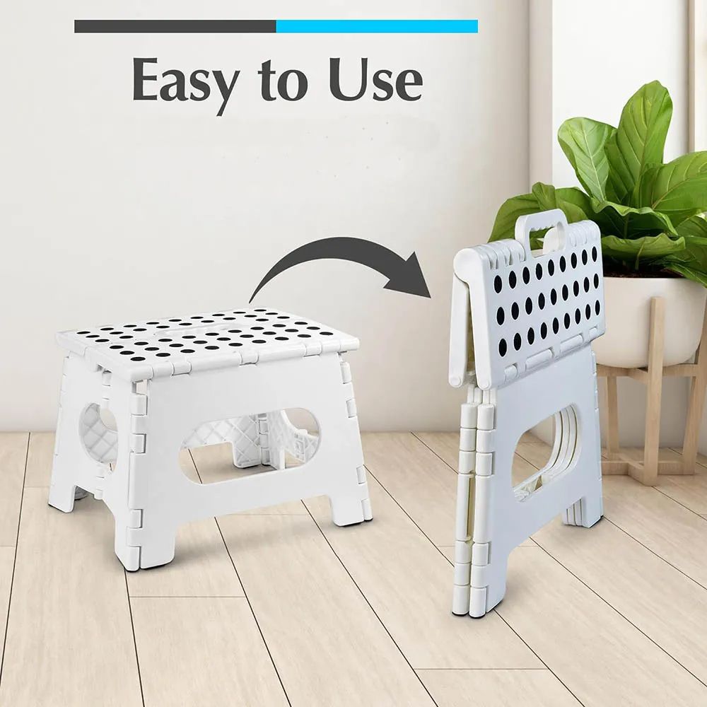 Folding Step Stool Portable Lightweight Plastic Step Up For Adults  Kids  Ideal For Kitchen Bathroo 3