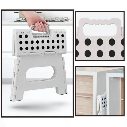 Folding Step Stool Portable Lightweight Plastic Step Up For Adults  Kids  Ideal For Kitchen Bathroo 4