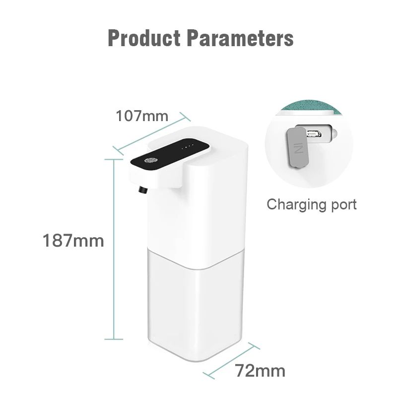 Automatic Inductive Foam Soap Dispenser USB Rechargeable Touchless Smart Hand Washing  Alcohol Spra 5