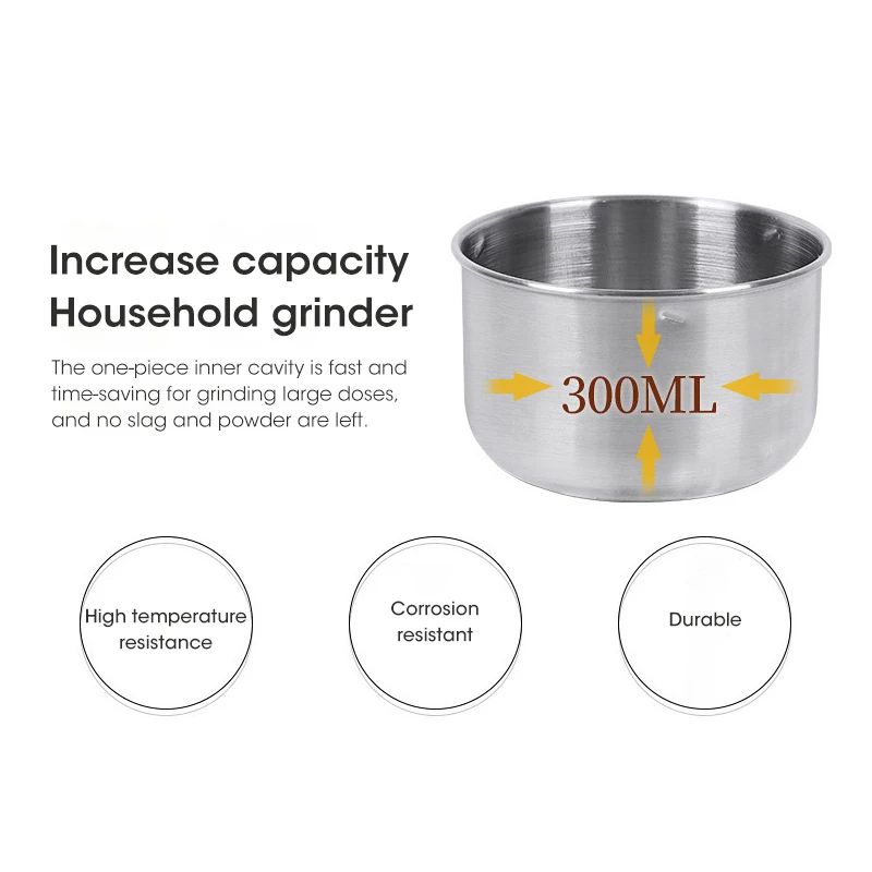 Mini Electric Grinder Ultrafine Baby Food Pulverizer Coffee  Spice Grinder Grain Mill With Stainles 5