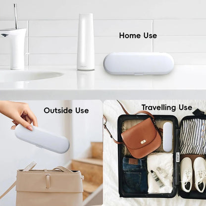 Electric Toothbrush Case Portable Toothbrush Storage Case Travel Protective Cover Dust Proof Snap On Design Storage Tool