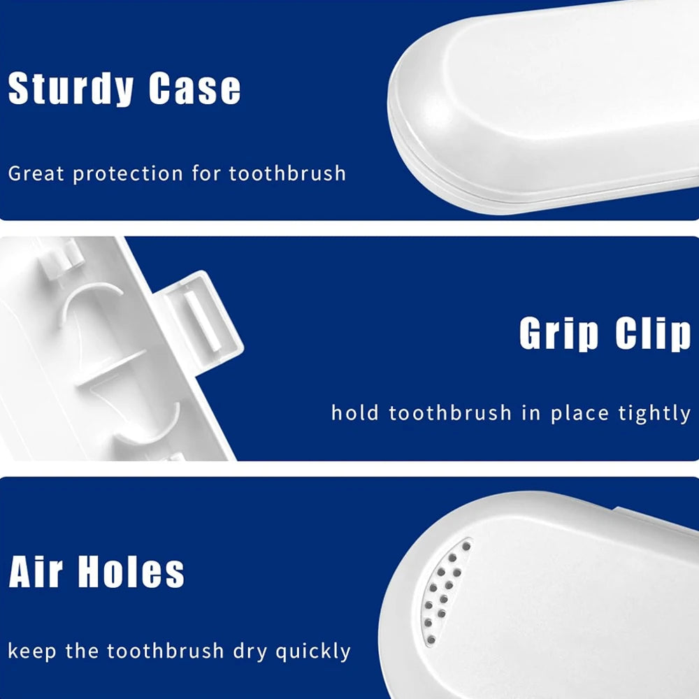 Electric Toothbrush Case Portable Toothbrush Storage Case Travel Protective Cover Dust Proof Snap O 3