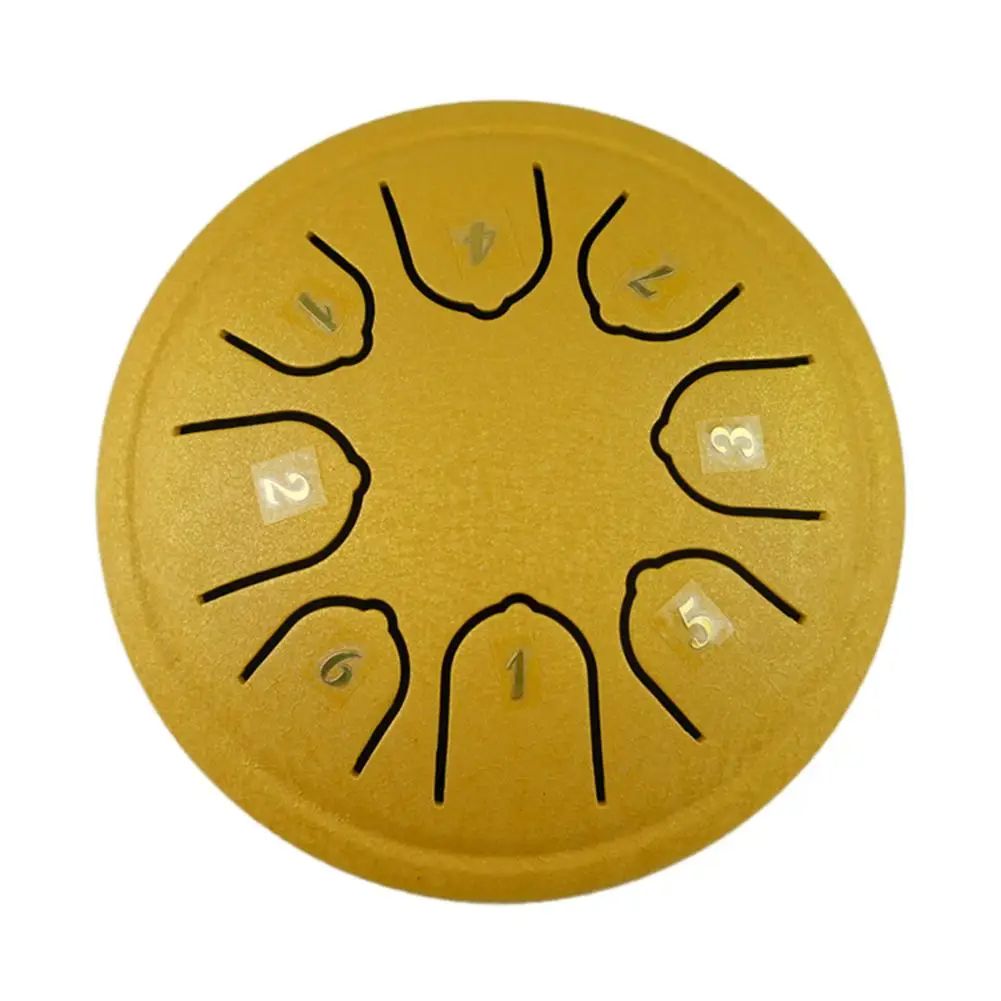 8 Tone Steel Tongue Drum Mini Hand Pan Drums With Drumsticks Music Tambourine And Accessories Porta 5
