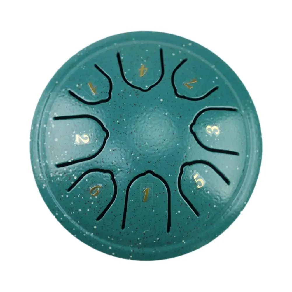 8 Tone Steel Tongue Drum Mini Hand Pan Drums With Drumsticks Music Tambourine And Accessories Porta 6