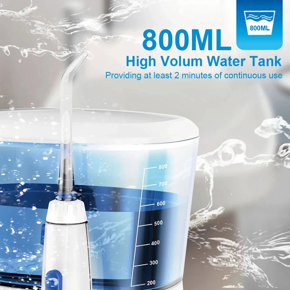 Waterpulse Electric Oral Irrigator Dental Water Flosser Teeth Cleaner With 5 Jet Tips For Family Us 4
