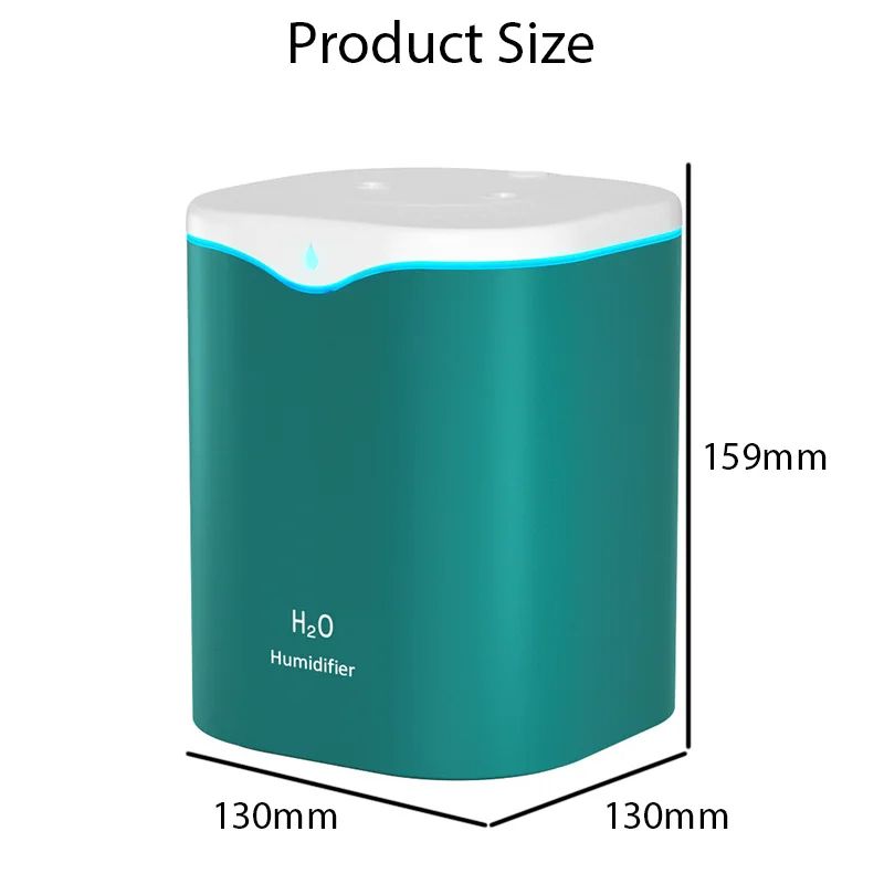 USB Air Humidifier With Double Spray Port Ultrasonic Cool Mist Essential Oil Aromatherapy Diffuser  2