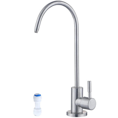 Premium Lead-Free Filtered Faucet Fits Reverse Osmosis Units, Kitchen Water Filtration System Faucet with Swivel Spout