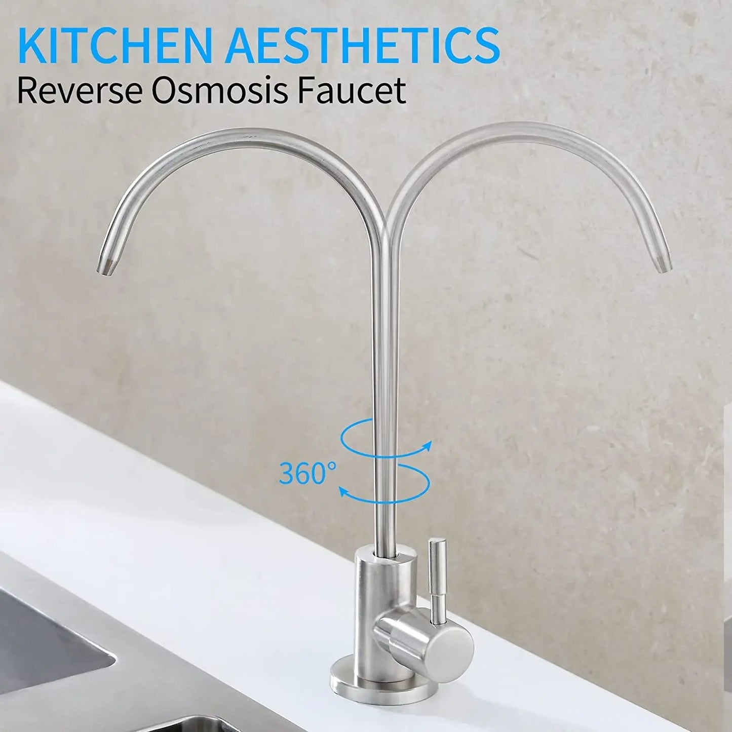 Premium LeadFree Filtered Faucet Fits Reverse Osmosis Units Kitchen Water Filtration System Faucet  1