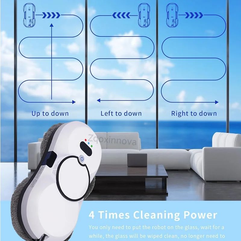 Smart Robot Window Cleaner Vacuum With UPS System Automatic Glass Washer Electric Floor Mop And Sma 3