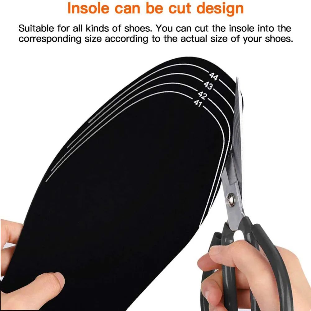USB Rechargeable Heated Insoles Customizable Electric Heated Shoe Pads For Winter Skiing Hiking Out