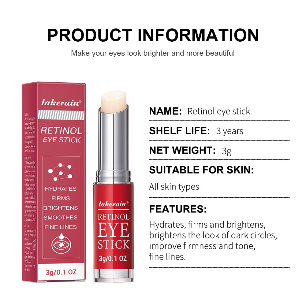 Retinol Eye Stick AntiAging Eye Cream For Dark Circles Puffiness  Fine Lines Brightening  Firming E 5