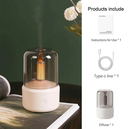 Portable Mini Aroma Diffuser USB Air Humidifier Night Light Essential Oil Cold Mist Maker Sprayer F 6
