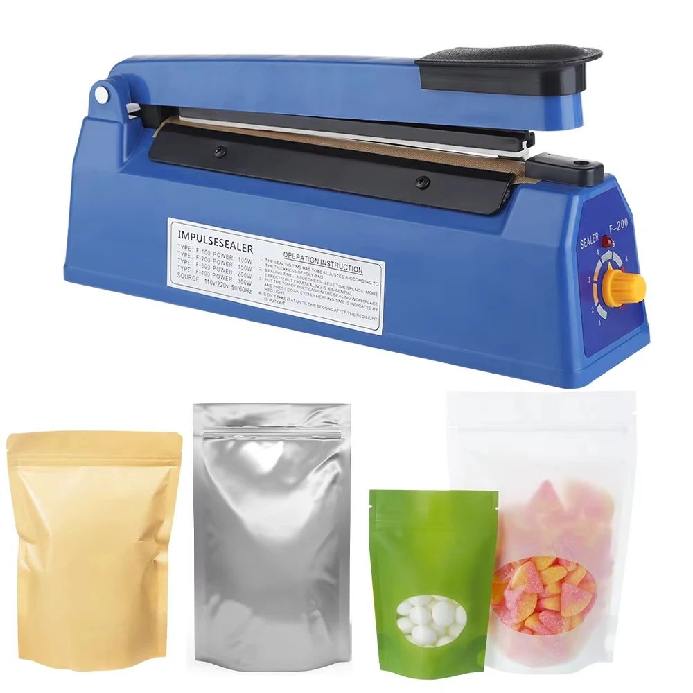 Electric Heat Bag Sealing Machine Plastic Bag Sealer Hand Press Food Seal Impulse Sealer For Packag 1