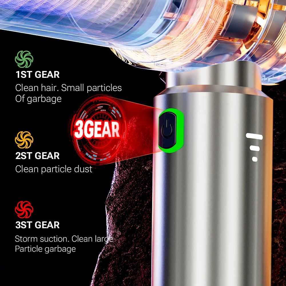 Mini Wireless Car Vacuum Cleaner Handheld Powerful Suction Portable Cordless Dust Remover For Auto  4