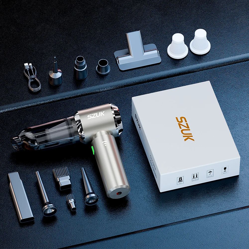 Mini Wireless Car Vacuum Cleaner Handheld Powerful Suction Portable Cordless Dust Remover For Auto  8