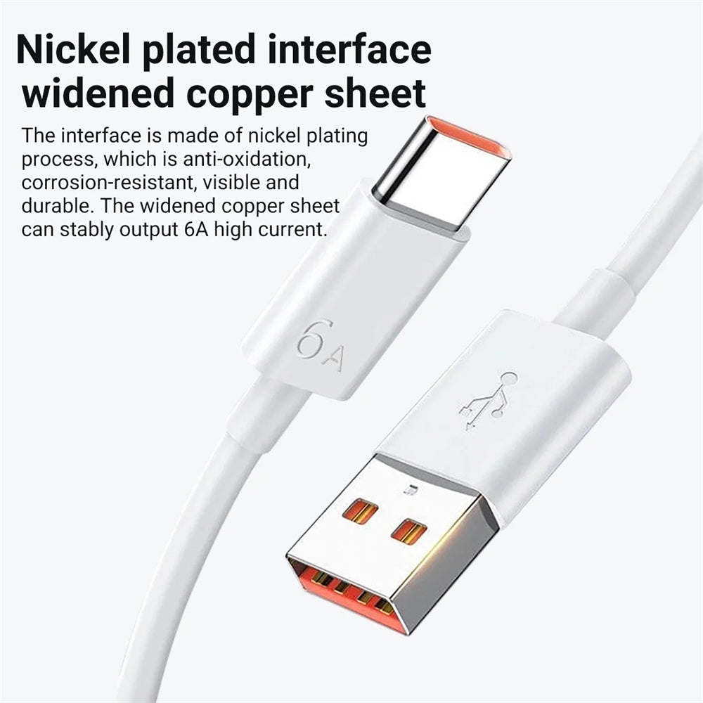 Super Fast Charger For Huawei Mate 405060 P50P60 Nova 910 Honor 90100 Type C Quick Charging Cable 4