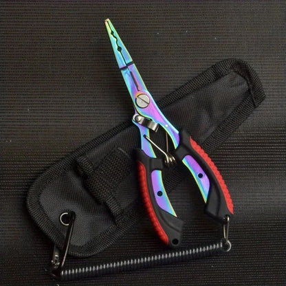 Portable Fishing Plier With Colored Coating Multifunctional Stainless Steel Hook Remover Line Cutte 3