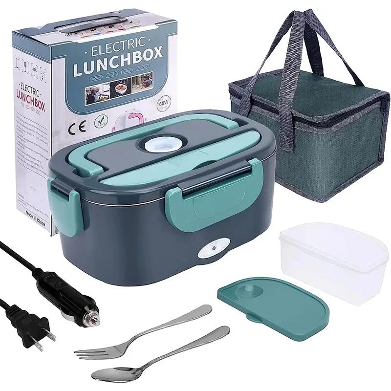 Electric Lunch Box Food Warmer Portable Food Heater For Car Or Home LeakProof Lunch Heating Microwa