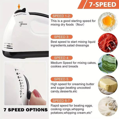 Handheld Electric Egg Beater Mini Household Mixer For Egg Whites  Cream Automatic Kitchen Beater 2