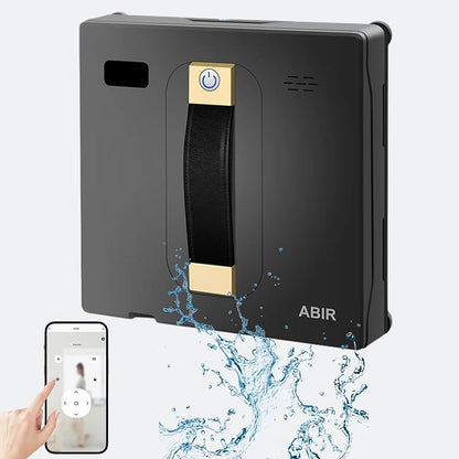Robot Window Cleaner ABIR WD8 with Dual Water Spray, High Vacuum Suction, Smart Memory & Laser Sensor, Glass Wall Clean