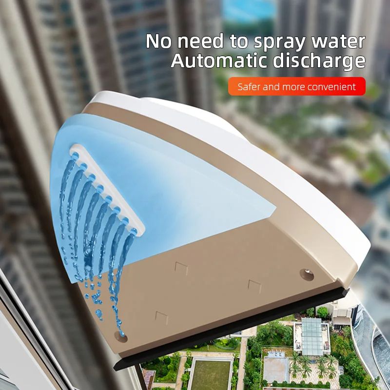 DoubleSided Magnetic Glass Window Cleaner NEW Household Window Cleaning Tool With Water Discharge W 3