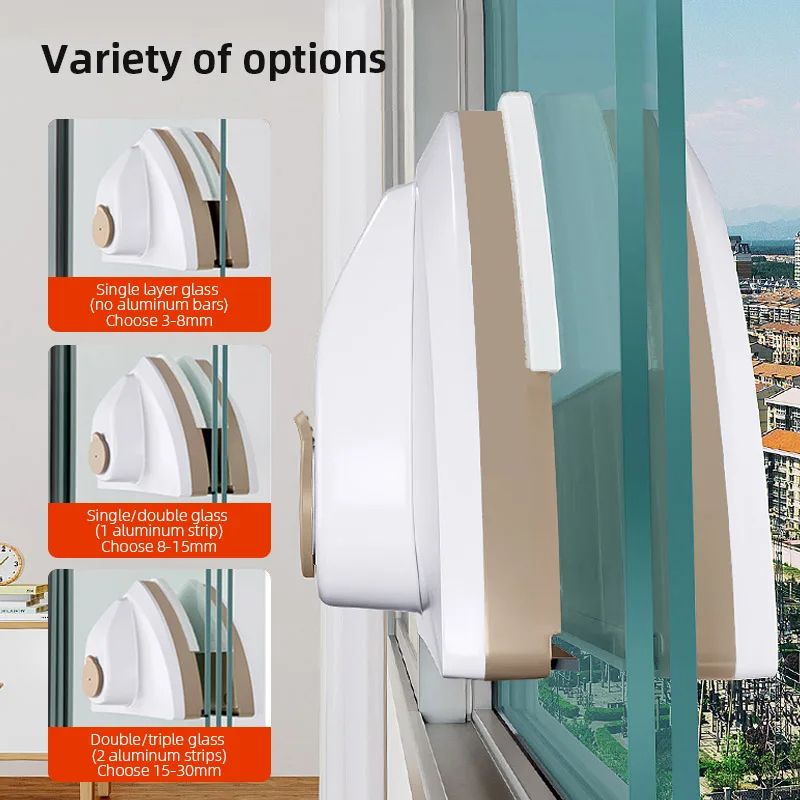 DoubleSided Magnetic Glass Window Cleaner NEW Household Window Cleaning Tool With Water Discharge W 4