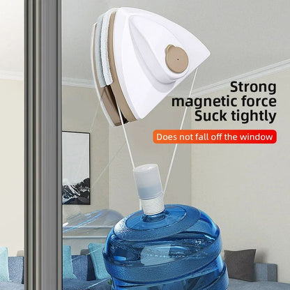 DoubleSided Magnetic Glass Window Cleaner NEW Household Window Cleaning Tool With Water Discharge W 5