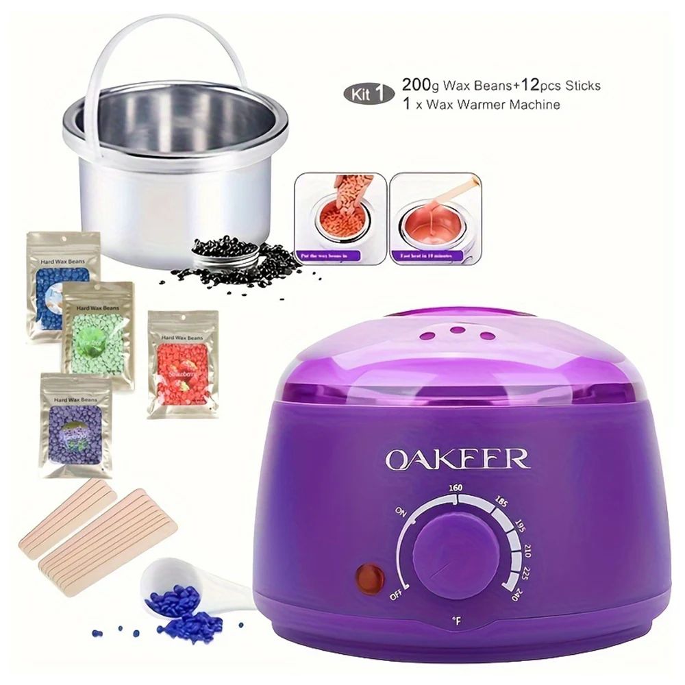 Purple Wax Melting Machine Wax Beans Ideal For Hair Removal Wax Heating And Wax Therapy 1