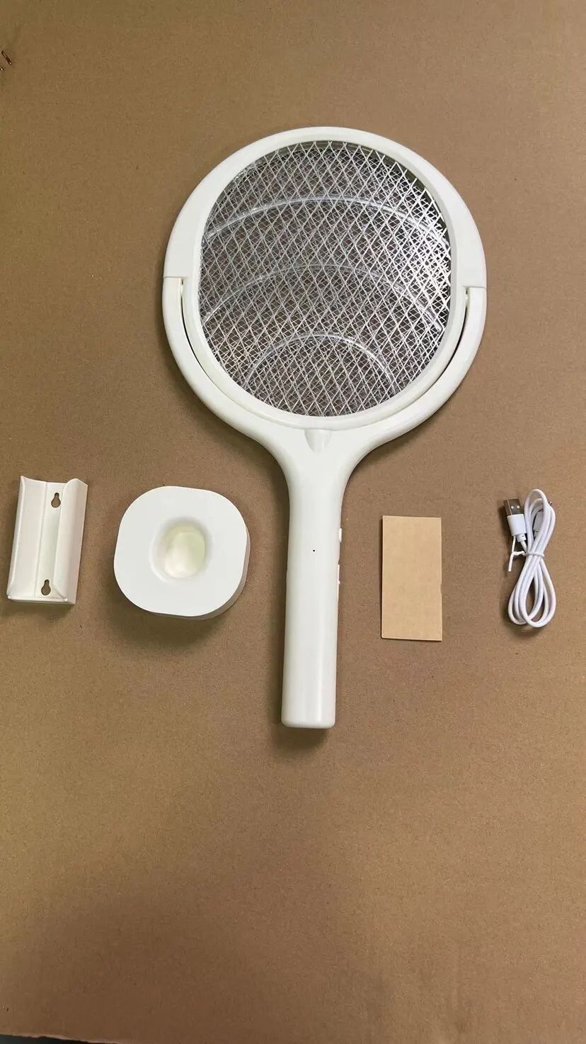 5in1 Fast Charging Electric Mosquito Swatter Racket Bug Zapper Lamp With Safety Insulated Battery A 6