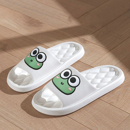 NonSlip Home Flip Flops With Cartoon Frog Design Summer Beach Slides Bathroom Soft EVA Sandals For  2