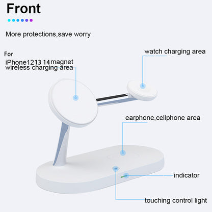 Fast Wireless Charging Station 3in1 Charger Stand for iPhone 1216 Apple Watch 410 AirPods 23