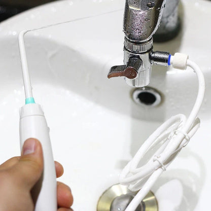 Dental Irrigator Water Jet Faucet Tooth Cleaner Flosser No Electricity Toothpick Teeth Cleaning Kit 4