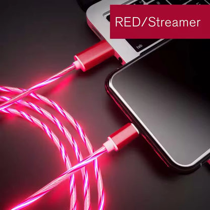 Glowing LED Charging Cable, Type C Fast Charger for iPhone, Samsung, Xiaomi & More