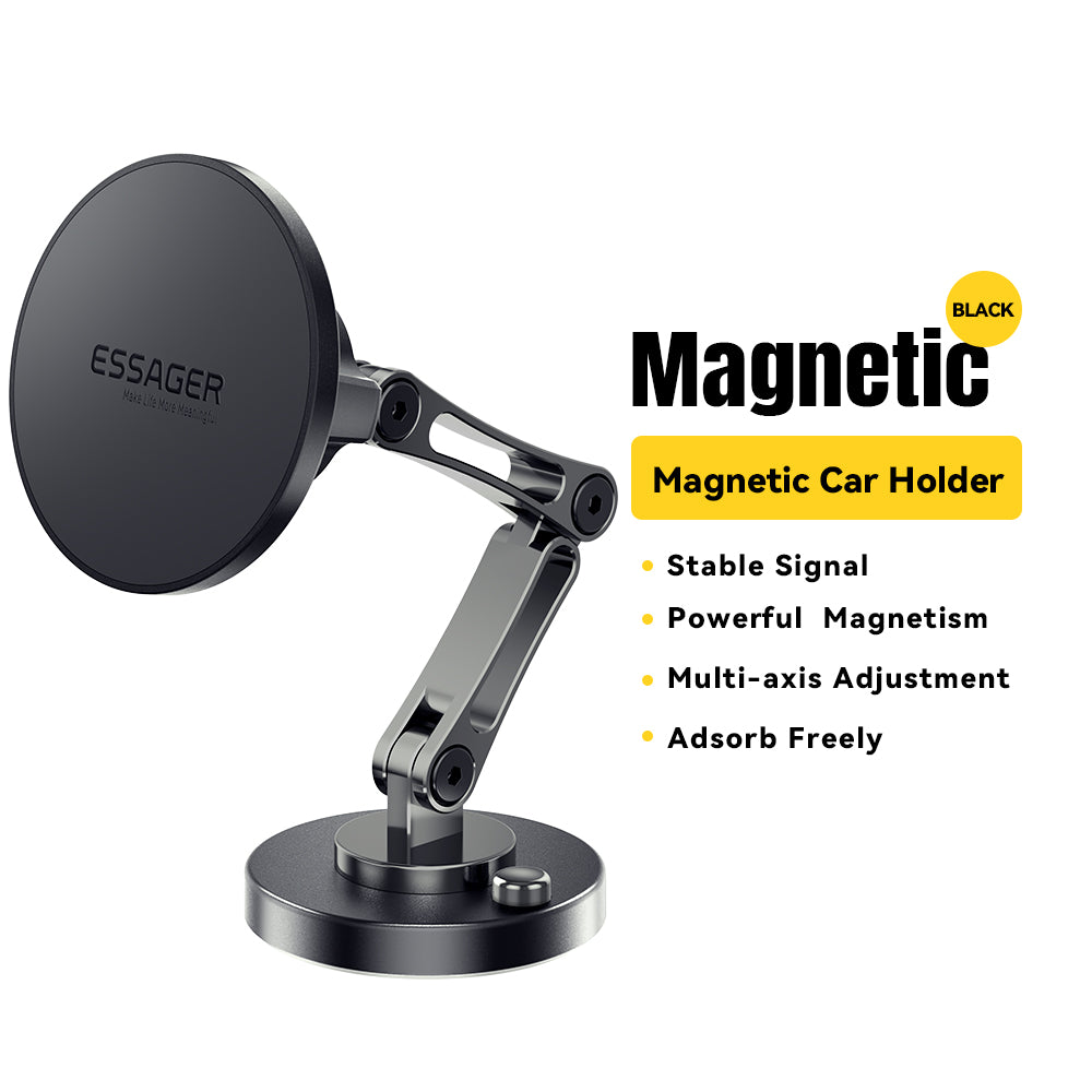 15W Magnetic Wireless Car Charger, Easy Paste Mount Stand & Phone Holder for iPhone 15/14/13 Pro Max