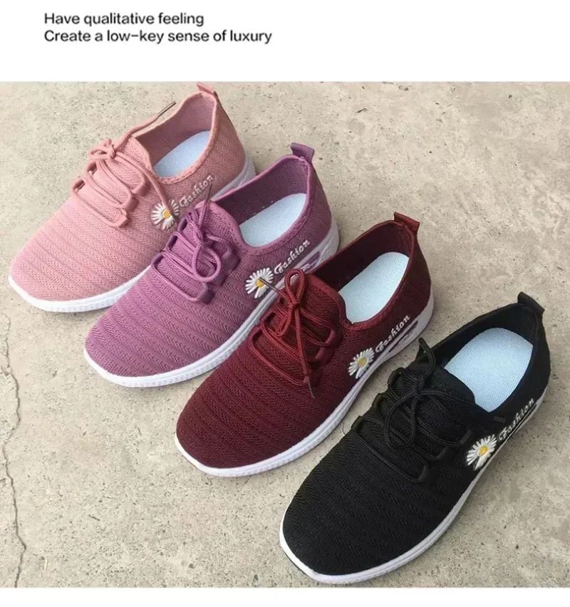 Lightweight Sneakers For Women Breathable Net Shoes With Comfortable Soft Sole Casual Adult Sneaker 5