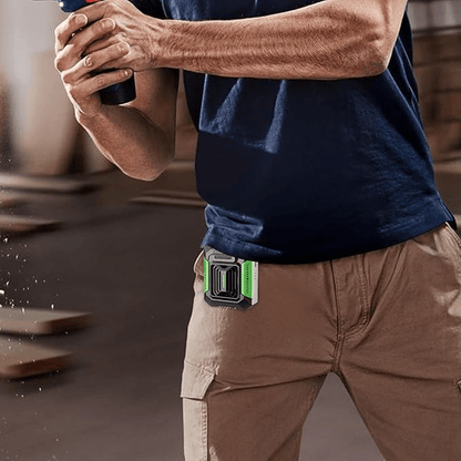 Portable Waist Clip Fan With 4000mAh Power Bank LED Flashlight  Wearable Personal Fan For Outdoor W 2