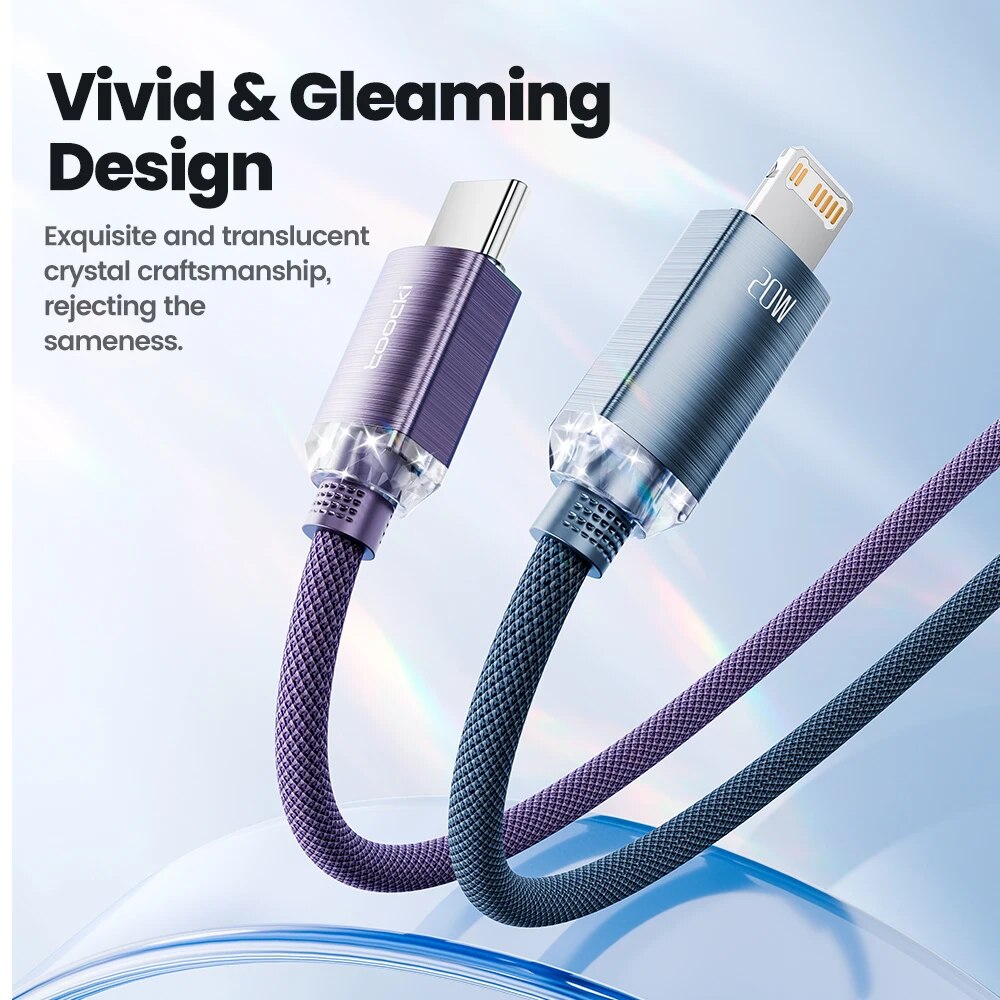 USB-C to Lightning Cable, Fast Charging Type-C Cable for iPhone 14/13/12/11 Pro Max, iPad, AirPods