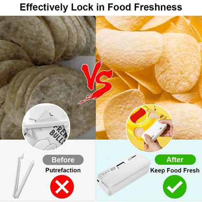 Mini Bag Sealer  Cutter USB Rechargeable Handheld Plastic Bag Heat Sealing Machine For Snacks  Food 4