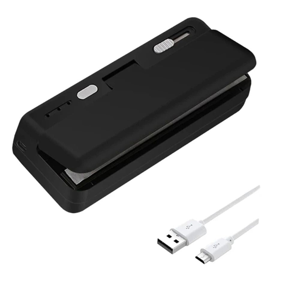 Mini Bag Sealer  Cutter USB Rechargeable Handheld Plastic Bag Heat Sealing Machine For Snacks  Food 6